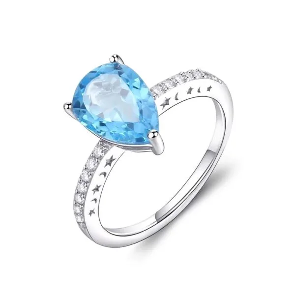 Pear Cut Promise Ring