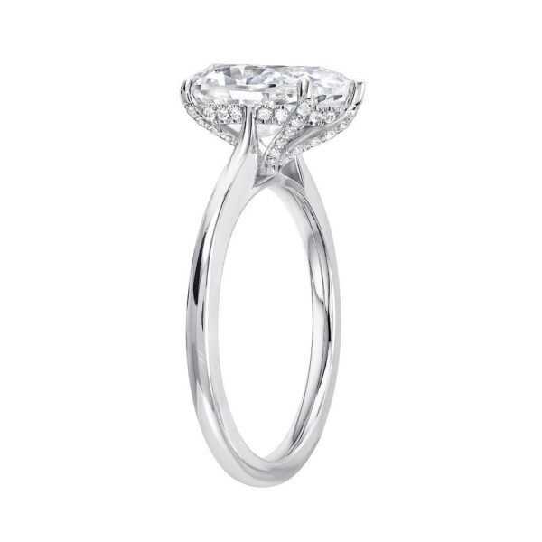 Fancy 2.55Ct Pear Cut Solitaire Promise Ring | Engagement Ring For Her - Image 4
