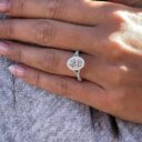 Oval Halo Engagement Ring