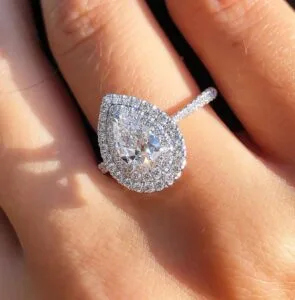 Pear Cut Wedding Ring