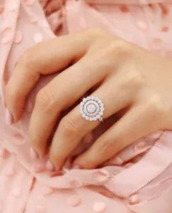Round Cut Bezel Ring