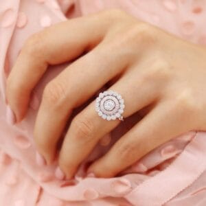 Round Cut Bezel Ring