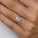 Emerald Solitaire Birthday Ring