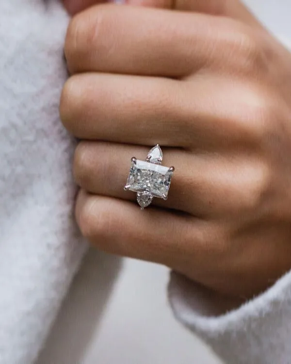 Radiant Cut Wedding Ring