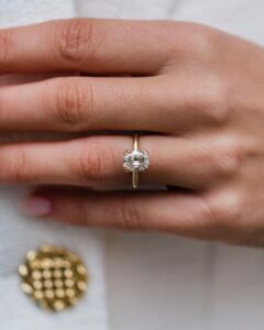2CT White Cushion Cut Solitaire Anniversary Ring | Proposal For Her Ring