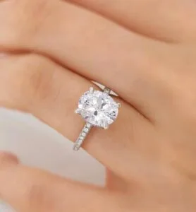 Pretty 2Ct Oval Cut Solitaire Anniversary Gift Ring | Proposal Engagement Ring For Her