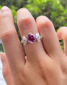 Cushion Solitaire Wedding Ring