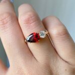 Pear Round Proposal Ring