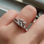 Marquise Solitaire Anniversary Ring
