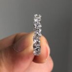 Round Baguette Prong Band