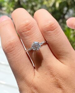 Simple 2Ct White Round Cut Solitaire Anniversary Ring | Best Gift Ring For Her