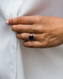 Emerald Solitaire Engagement Ring
