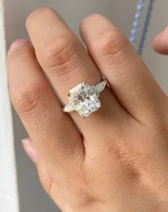 Radiant Solitaire Anniversary Ring