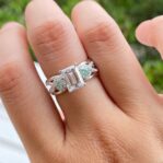 Emerald Three Stone Ring