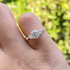 Emerald Solitaire Engagement Ring