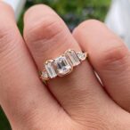 Emerald Solitaire Engagement Ring