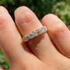 Emerald Solitaire Engagement Ring