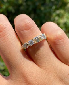 Emerald Solitaire Engagement Ring