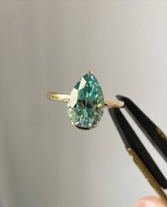 Pear Solitaire Wedding Ring