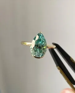 Pear Solitaire Wedding Ring