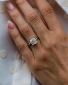 Princess Solitaire Wedding Ring