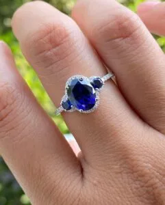 Oval Anniversary Gift Ring