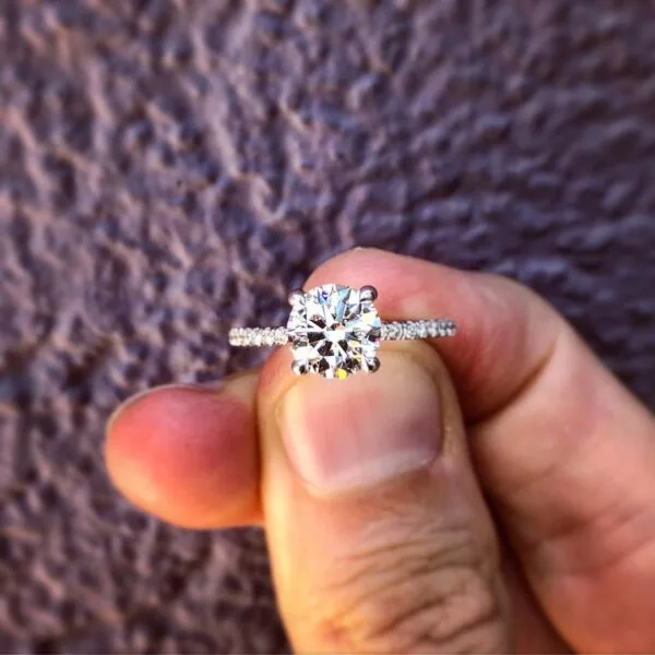 Round Solitaire Promise Ring
