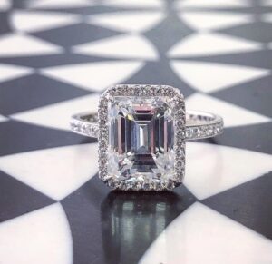 Emerald Cut Engagement Ring