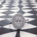 Oval Cut Double Halo Wedding Ring