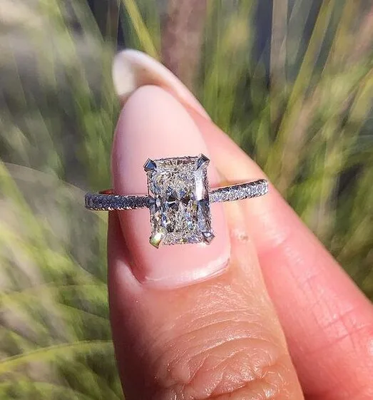 Radiant Cut Solitaire Ring