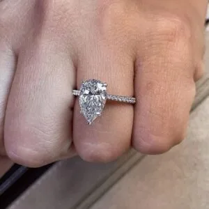 Pear Solitaire Engagement Ring
