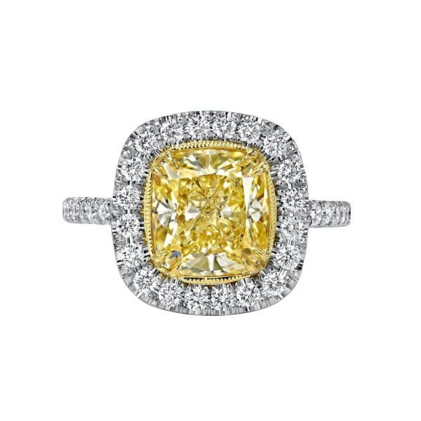 cushion halo wedding ring