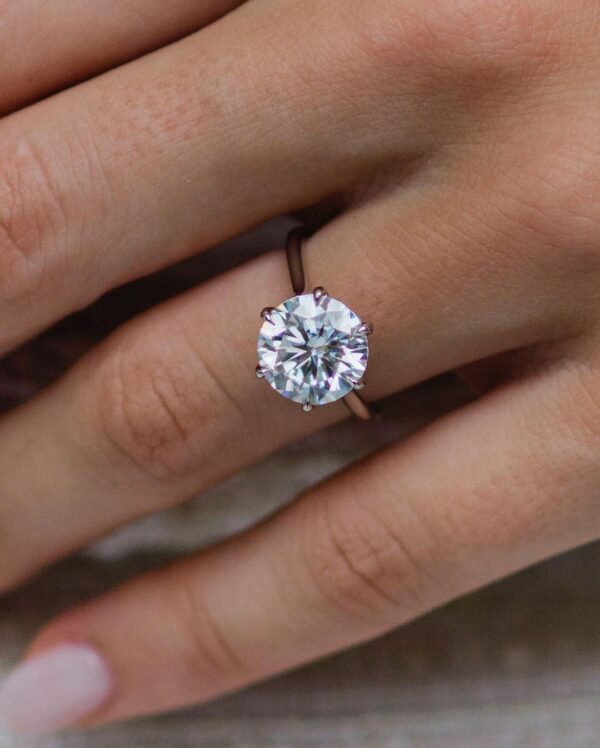 Simple 2.50Ct White Round Cut Solitaire Proposal Ring | Promise Ring For Her - Image 4