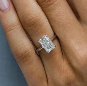 White Radiant Proposal Ring