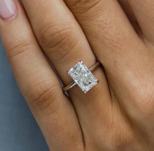 White Radiant Proposal Ring