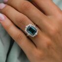 Green Emerald Wedding Ring