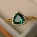 Trillion Halo Anniversary Ring