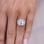 Asscher Three Stone Ring