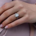White Emerald Wedding Ring