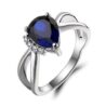 Pear Solitaire Wedding Ring