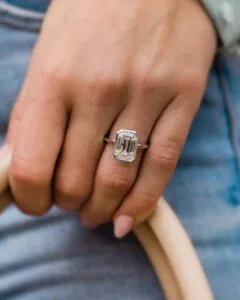 Emerald Bezel Proposal Ring