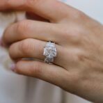 Radiant Three Stone Ring
