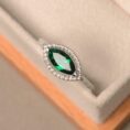 Marquise Halo Anniversary Ring