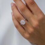 Cushion Halo Anniversary Ring