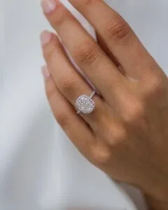 Cushion Halo Anniversary Ring