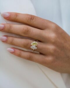 Marquise And Pear Cut Ring