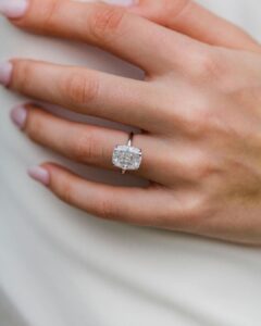 Cushion Solitaire Birthday Ring