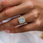 White Radiant Wedding Ring