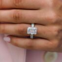 White Radiant Anniversary Ring