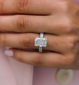 White Radiant Anniversary Ring